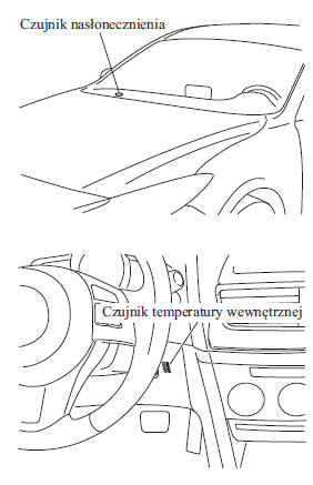 Mazda3: Czujnik Nasłonecznienia/Temperatury - Klimatyzacja Automatyczna - Układ Klimatyzacji - Komfort Wnętrza