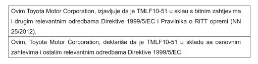 Certyfikaty dotyczące systemu elektronicznego kluczyka